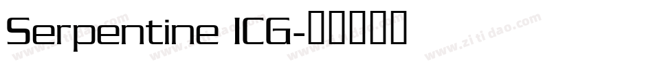 Serpentine ICG字体转换
